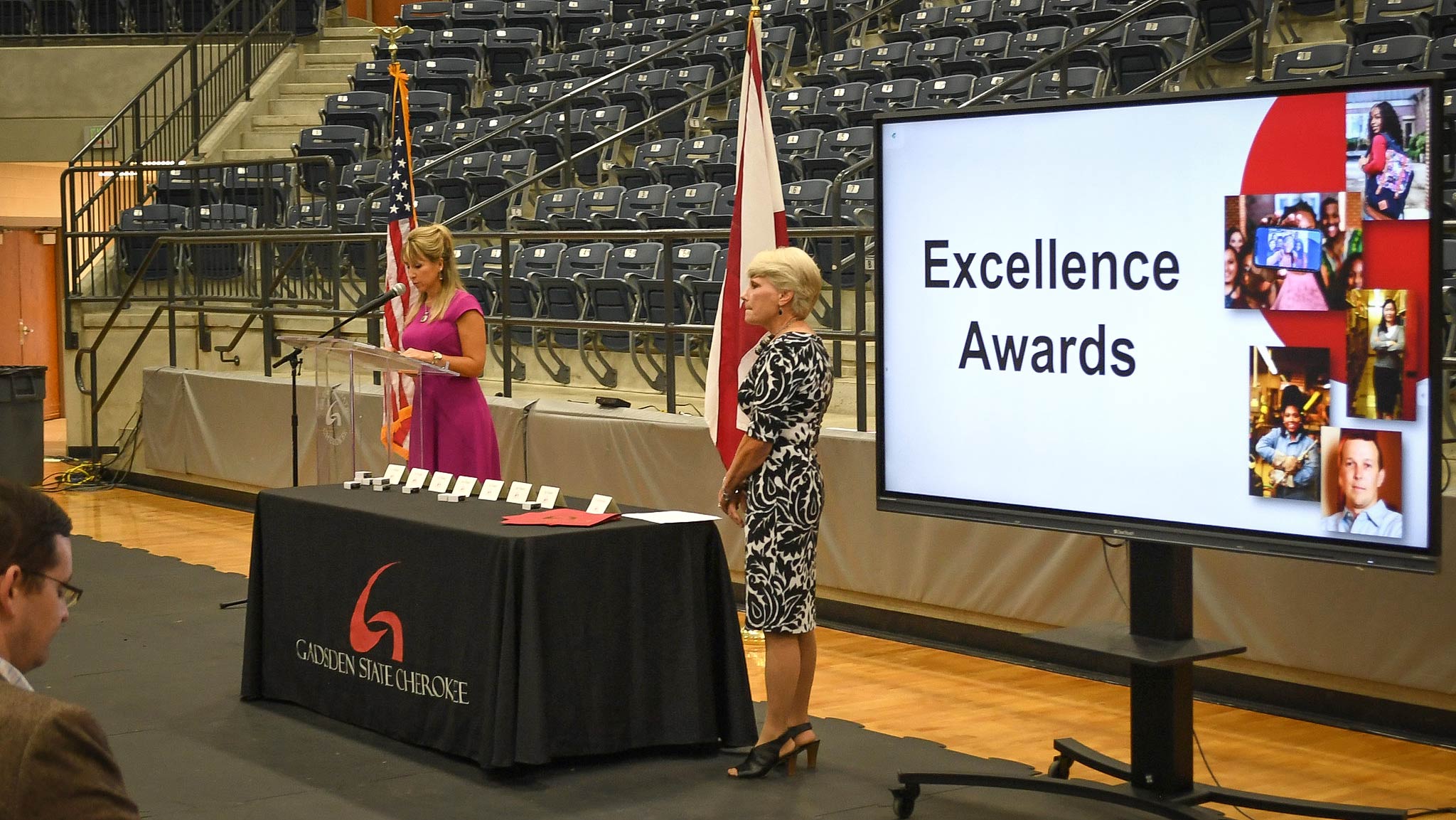Exceptional Achievement in Teaching Awards and the Staff Excellence in Service Awards were announced during the September 2022 convocation at Gadsden State Cherokee