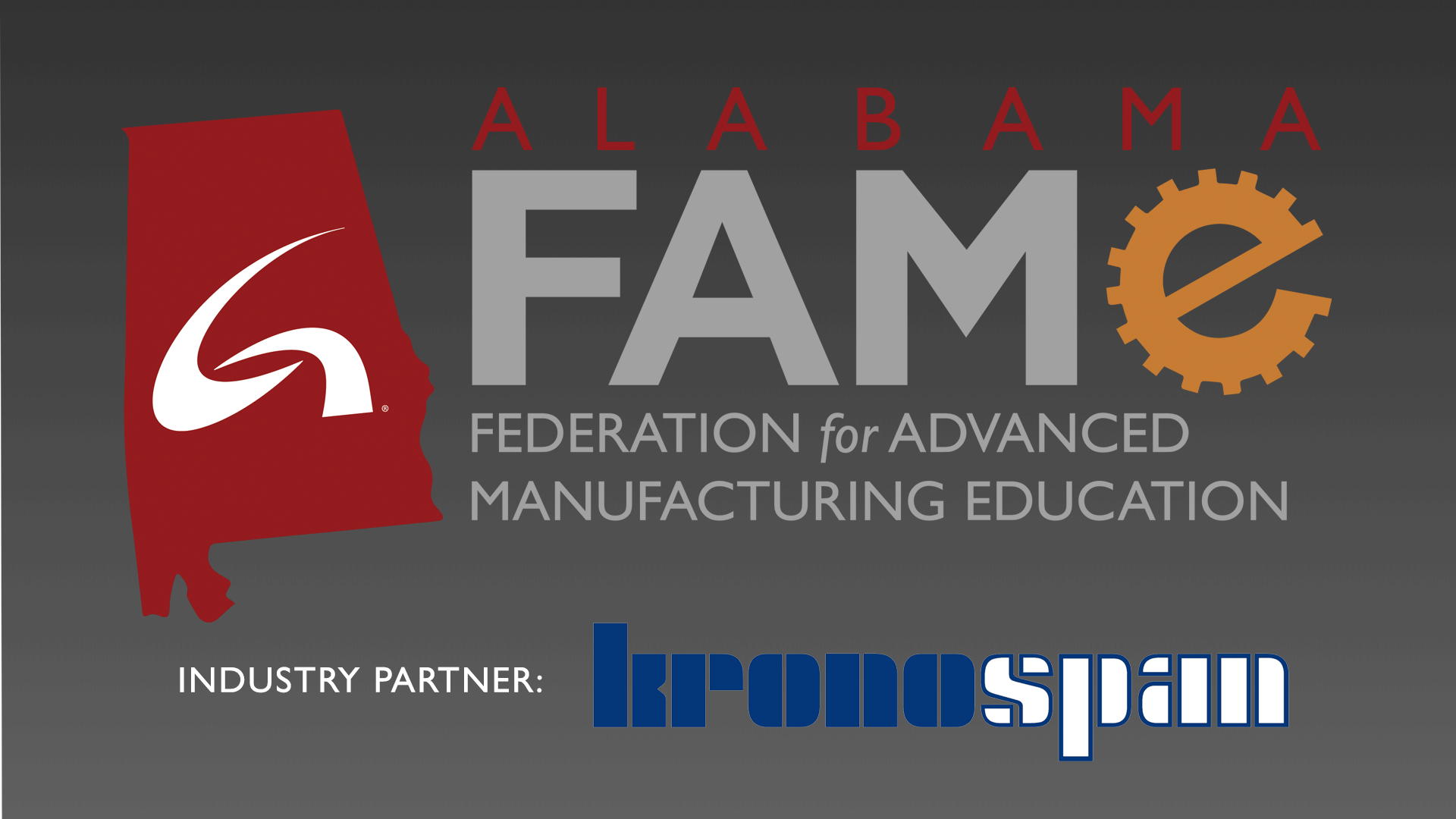 FAME logo and industry partner Kronospan logo