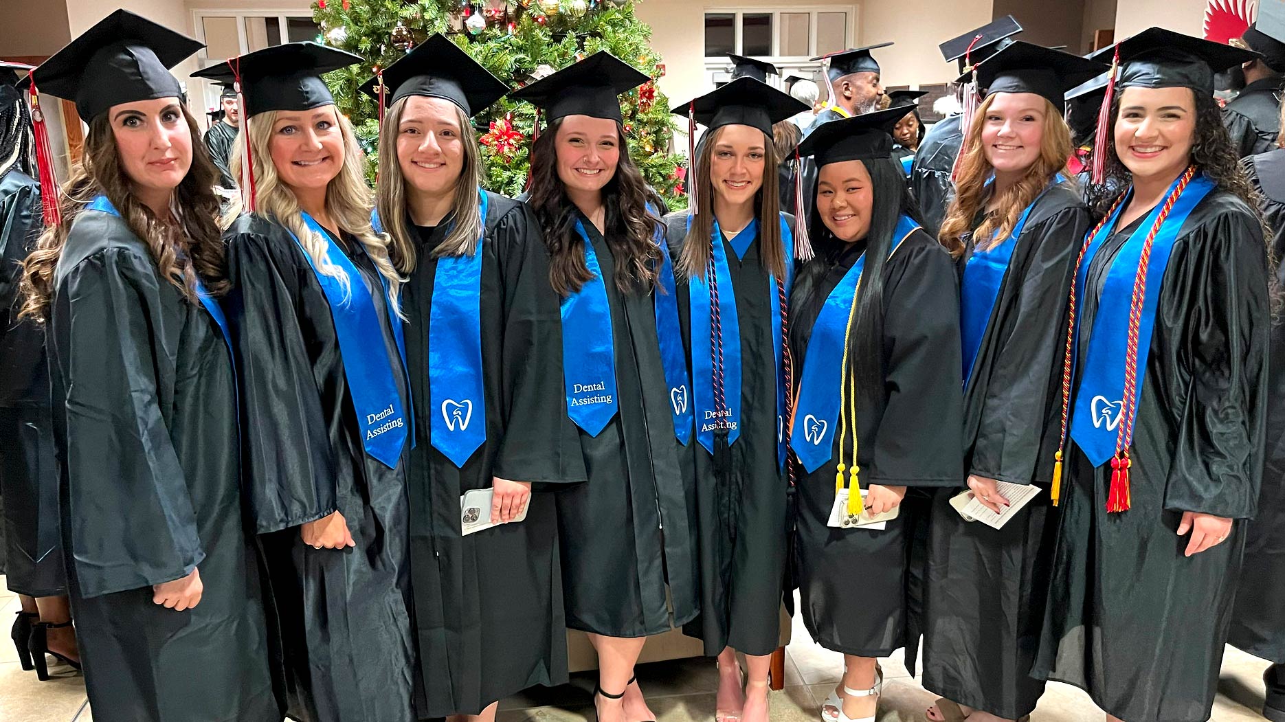 Members of Gadsden State's first Dental Assisting cohort at Fall Commencement